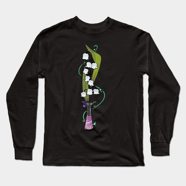 Magic Lily Of The Valley Long Sleeve T-Shirt by larkspurhearts